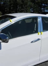 Quality Automotive Accessories 18-Piece Stainless Steel Window Trim Package Hyundai Elantra 4-Door GT Hatchback 2013-2017                                     - WP13345 - Image 5