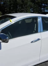 Quality Automotive Accessories 10-Piece Stainless Steel Window Trim Package Hyundai Elantra 4-Door GT Hatchback 2013-2017                                     - WP13346 - Image 5