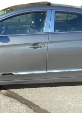 Quality Automotive Accessories 16-Piece Stainless Steel Window Trim Package Hyundai Elantra 4-Door Sedan 2017-2020                                     - WP17340 - Image 4