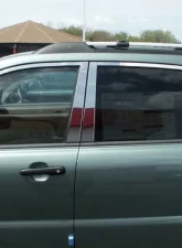 Quality Automotive Accessories 12-Piece Stainless Steel Window Trim Package Kia Sportage 4-Door SUV 2005-2010                                     - WP28835 - Image 4