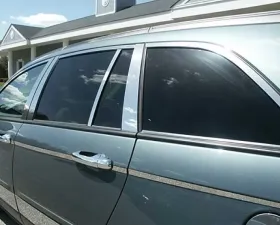 Quality Automotive Accessories 14-Piece Stainless Steel Window Trim Package Chrysler Pacifica 4-Door SUV 2004-2008