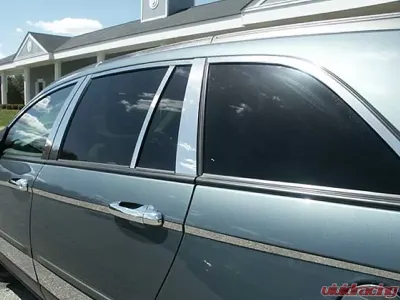 Quality Automotive Accessories 14-Piece Stainless Steel Window Trim Package Chrysler Pacifica 4-Door SUV 2004-2008 - WP44750