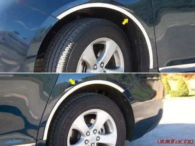 Quality Automotive Accessories 4-Piece Stainless Steel Wheel Well Accent Trim Toyota Sienna 4-Door Minivan 2011-2020 - WQ11150