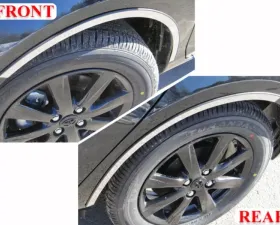 Quality Automotive Accessories 4-Piece Stainless Steel Wheel Well Accent Trim Toyota Prius C 4-Door Hatchback 2012-2017