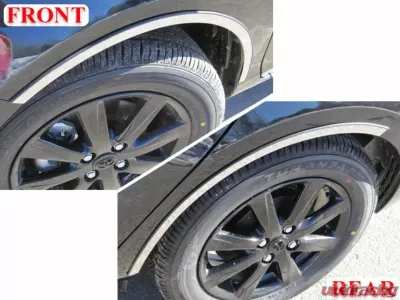 Quality Automotive Accessories 4-Piece Stainless Steel Wheel Well Accent Trim Toyota Prius C 4-Door Hatchback 2012-2017 - WQ12705