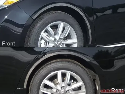Quality Automotive Accessories 4-Piece Stainless Steel Wheel Well Accent Trim Toyota Avalon 4-Door Sedan 2013-2018 - WQ13165