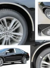 Quality Automotive Accessories 4-Piece Stainless Steel Wheel Well Accent Trim Toyota Camry 4-Door Sedan 2015-2017                                     - WQ15130 - Image 5