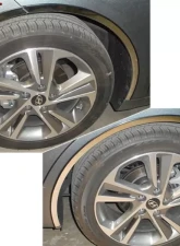 Quality Automotive Accessories 8-Piece Stainless Steel Wheel Well Accent Trim Hyundai Elantra 4-Door Sedan 2017-2020                                     - WQ17340 - Image 4