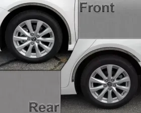 Quality Automotive Accessories 4-Piece Stainless Steel Wheel Well Accent Trim Toyota Camry 4-Door Sedan 2018-2022