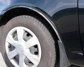 Quality Automotive Accessories 4-Piece Stainless Steel Wheel Well Accent Trim Hyundai Accent 4-Door Sedan 2006-2011
