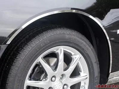Quality Automotive Accessories 4-Piece Stainless Steel Wheel Well Accent Trim Buick Lucerne 4-Door Sedan 2006-2011 - WQ46552