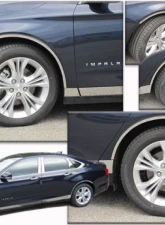 Quality Automotive Accessories 4-Piece Stainless Steel Wheel Well Accent Trim Chevrolet Impala 4-Door Sedan Does not fit the Limited 2014-2020                                     - WQ54135 - Image 6