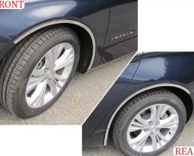 Quality Automotive Accessories 6-Piece Stainless Steel Wheel Well Accent Trim Chevrolet Impala 4-Door Sedan Does not fit the Limited 2014-2020