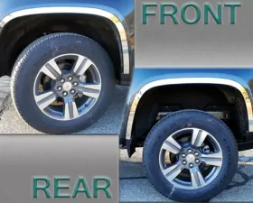 Quality Automotive Accessories 4-Piece Stainless Steel Wheel Well Accent Trim Chevrolet Colorado 4-Door 2015-2022