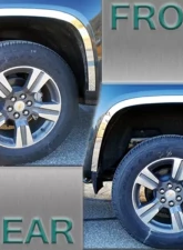 Quality Automotive Accessories 4-Piece Stainless Steel Wheel Well Accent Trim Chevrolet Colorado 4-Door 2015-2022                                     - WQ55150 - Image 6