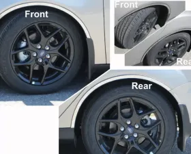 Quality Automotive Accessories 4-Piece Stainless Steel Wheel Well Accent Trim Ford Focus 4-Door Sedan 2015-2018