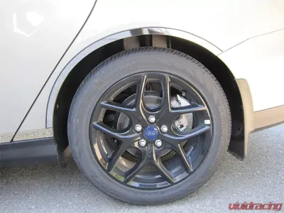 Quality Automotive Accessories 4-Piece Stainless Steel Wheel Well Accent Trim Ford Focus 4-Door Sedan 2015-2018 - WQ55346