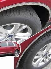 Quality Automotive Accessories 6-Piece Stainless Steel Wheel Well Accent Trim Ford Edge 4-Door SUV 2015-2022                                     - WQ55610 - Image 4