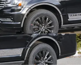 Quality Automotive Accessories 12-Piece Stainless Steel Wheel Well Accent Trim Lincoln Navigator 4-Door SUV does not fit the 