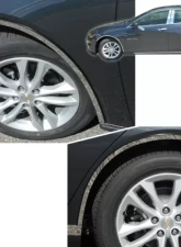 Quality Automotive Accessories 4-Piece Stainless Steel Wheel Well Accent Trim Chevrolet Malibu 4-Door Sedan 2016-2022                                     - WQ56105 - Image 3