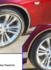 Quality Automotive Accessories 4-Piece Stainless Steel Wheel Well Accent Trim Cadillac CT6 4-Door Sedan 2016-2020                                     - WQ56230 - Image 3