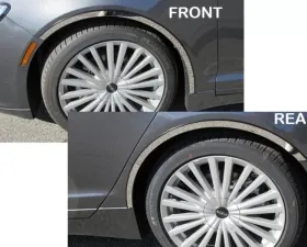 Quality Automotive Accessories 4-Piece Stainless Steel Wheel Well Accent Trim Lincoln MKZ 4-Door Sedan 2017-2020