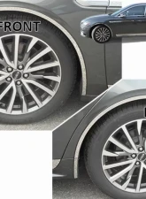 Quality Automotive Accessories 6-Piece Stainless Steel Wheel Well Accent Trim Lincoln Continental 4-Door Sedan 2017-2021                                     - WQ57680 - Image 3