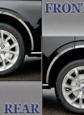 Quality Automotive Accessories 6-Piece Stainless Steel Wheel Well Accent Trim Ford Expedition 4-Door SUV 2018-2022                                     - WQ58383 - Image 5
