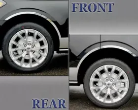 Quality Automotive Accessories 6-Piece Stainless Steel Wheel Well Accent Trim Ford Expedition 4-Door SUV 2018-2022