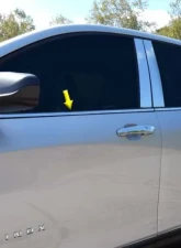 Quality Automotive Accessories 4-Piece Stainless Steel Window Sill Trim Set Chevrolet Equinox 4-Door SUV 2018-2022                                     - WS58160 - Image 5