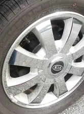 Quality Automotive Accessories 32-Piece Stainless Steel Wheel Skin Kia Optima 4-Door Sedan 2004-2005                                     - WSK24805 - Image 4