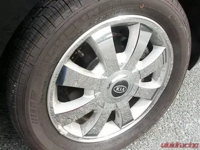 Quality Automotive Accessories 32-Piece Stainless Steel Wheel Skin Kia Optima 4-Door Sedan 2004-2005 - WSK24805