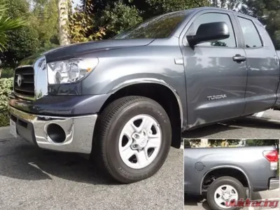 Quality Automotive Accessories 4-Piece Molded Stainless Steel Wheel Well Fender Trim Molding Toyota Tundra 2-Door 4-Door 2014-2021 - WZ14145