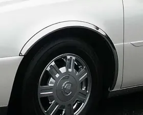 Quality Automotive Accessories 4-Piece Molded Stainless Steel Wheel Well Fender Trim Molding Cadillac DeVille 4-Door Sedan 2000-2005