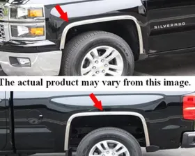 Quality Automotive Accessories 4-Piece Molded Stainless Steel Wheel Well Fender Trim Molding Chevrolet Colorado 2-Door 4-Door 2004-2012