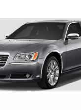Quality Automotive Accessories 4-Piece Molded Stainless Steel Wheel Well Fender Trim Molding Chrysler 300 4-Door Sedan 2011-2022                                     - WZ51765 - Image 3
