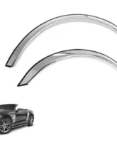 Quality Automotive Accessories 4-Piece Molded Stainless Steel Wheel Well Fender Trim Molding Ford Mustang 2-Door Coupe Convertible 2015-2016                                     - WZ55351 - Image 3
