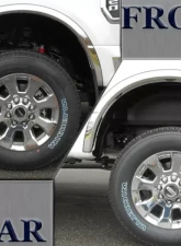 Quality Automotive Accessories 4-Piece Molded Stainless Steel Wheel Well Fender Trim Molding Ford F-250 & F-350 Super Duty 2-Door 4-Door Does not fit dually 2017-2022                                     - WZ57320 - Image 7