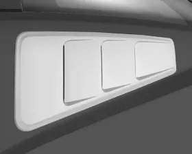 Roush Quarter Window Louvers Ford Mustang 3.7/4.0/4.6/5.0L 2005-2014