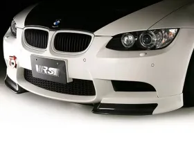Varis Plain Weave Carbon Fiber Front Spoiler with Extension Lip Set for BMW E92 M3 2008-2013