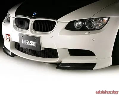 Varis Plain Weave Carbon Fiber Front Spoiler with Extension Lip Set for BMW E92 M3 2008-2013 - VAB-9211