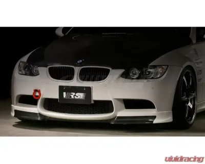 Varis Plain Weave Carbon Fiber Front Spoiler with Extension Lip Set for BMW E92 M3 2008-2013 - VAB-9211