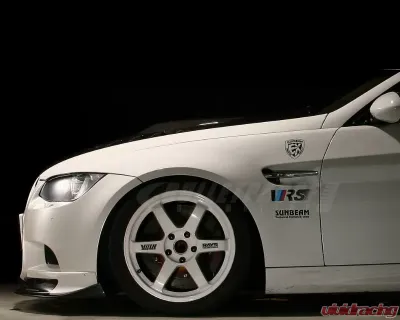 Varis Plain Weave Carbon Fiber Front Spoiler with Extension Lip Set for BMW E92 M3 2008-2013 - VAB-9211