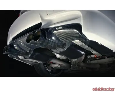 Varis Plain Weave Carbon Fiber Rear Under Skirt Diffuser for BMW E92 M3 2008-2013 - VAB-9212
