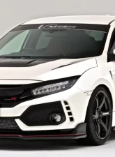 Varis Arising-I Front Lip Spoiler FRP for Honda Civic Type-R FK8 2017-2019                                     - VAHO-013F - Image 4