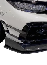 Varis Arising-II Front Bumper Lip Guards for Honda Civic Type-R FK8 2017-2021                                     - VAHO-022 - Image 10