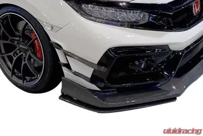 Varis Arising-II Front Bumper Lip Guards for Honda Civic Type-R FK8 2017-2021 - VAHO-022