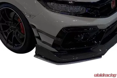 Varis Arising-II Front Bumper Lip Guards for Honda Civic Type-R FK8 2017-2021 - VAHO-022