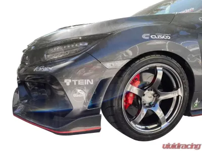 Varis Arising-II Front Bumper Lip Guards for Honda Civic Type-R FK8 2017-2021 - VAHO-022