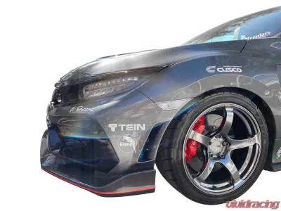 Varis Arising-II Front Bumper Lip Guards for Honda Civic Type-R FK8 2017-2021 - VAHO-022